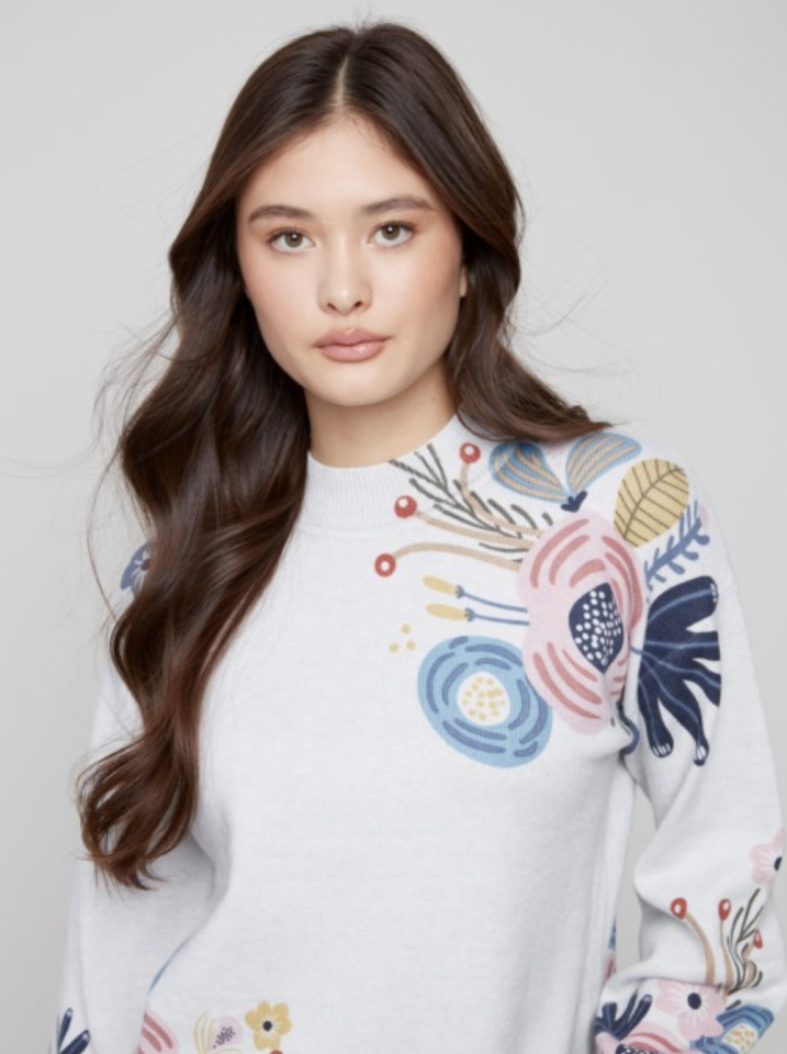 Chandail cozy fleurie - CHARLIE B 