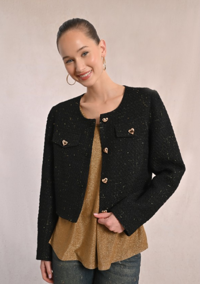 Veste élégante en tweed - MOLLY BRACKEN - LA1753DH - Molly Bracken