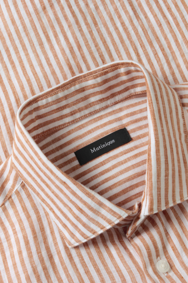 Chemise Marc en lin rayé – MATINIQUE