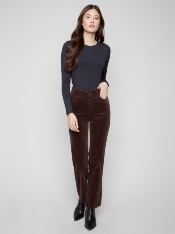 Pantalon coupe régulière en corduroy - CHARLIE B 