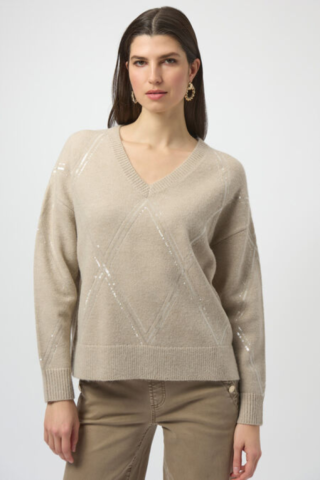 Pull raffiné col en V – JOSEPH RIBKOFF - 254949 - Joseph Ribkoff