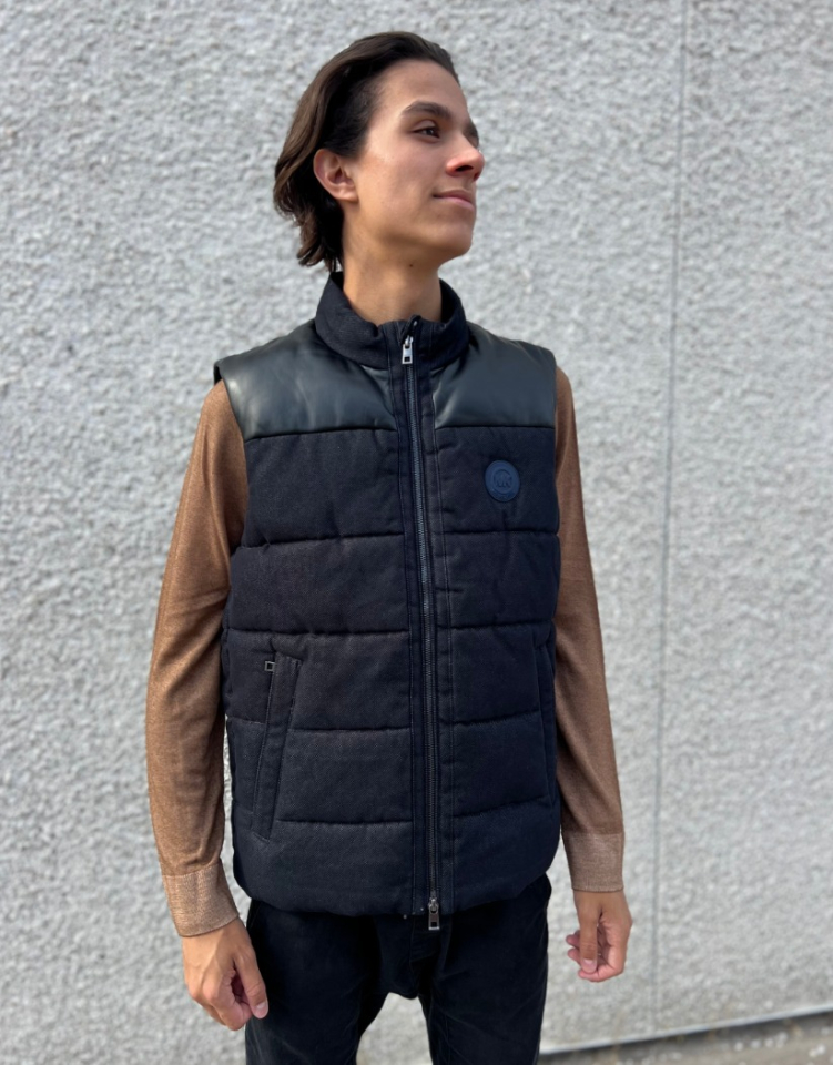 Veste sans manche en cuir - MICHAEL KORS - - Michael Kors