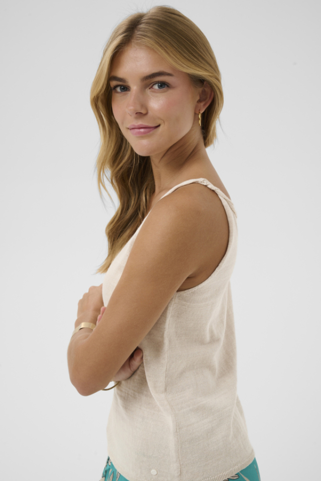 Débardeur élégant Visa – CREAM