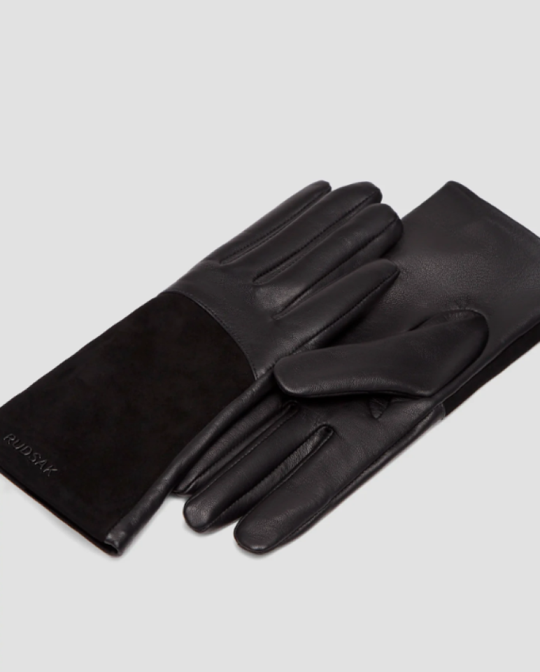 Gants en cuir véritable et suède Helena – RUDSAK