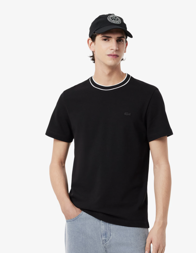 T-shirt à col rayés - LACOSTE - TH8174 - LACOSTE