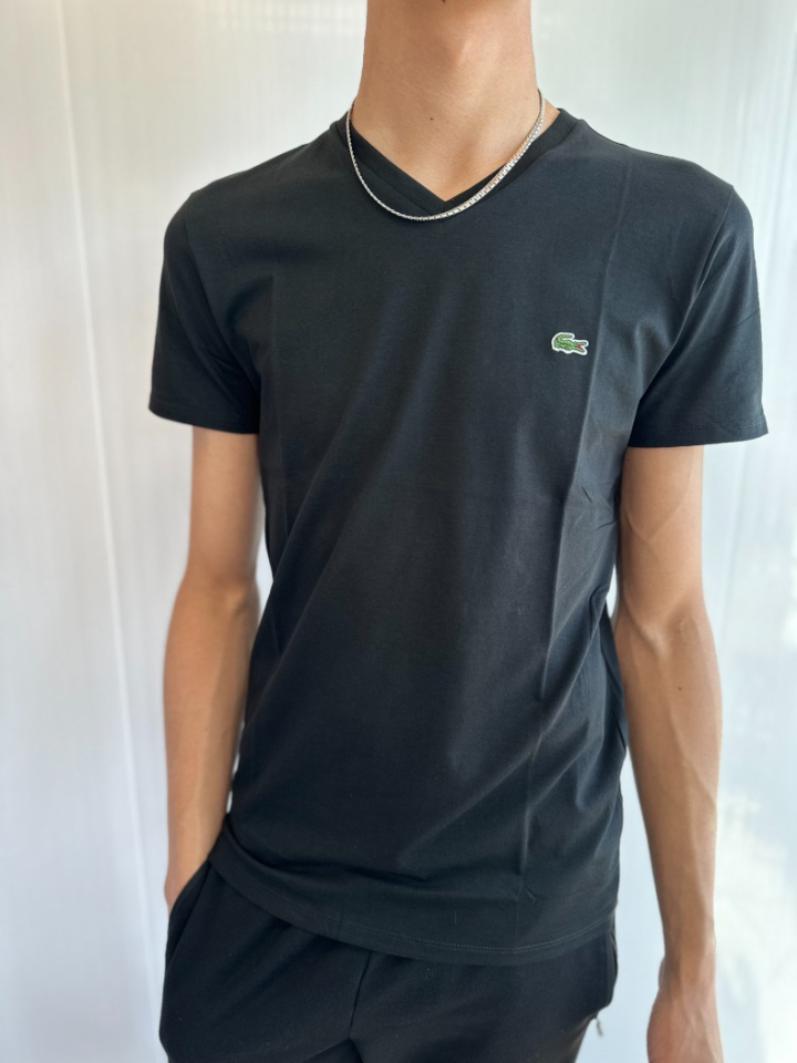 T-shirt v-neck basique - LACOSTE 