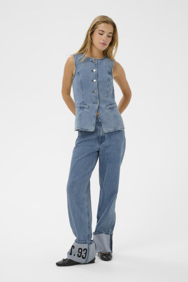 Veste sans manches en denim Vallis – KAFFE