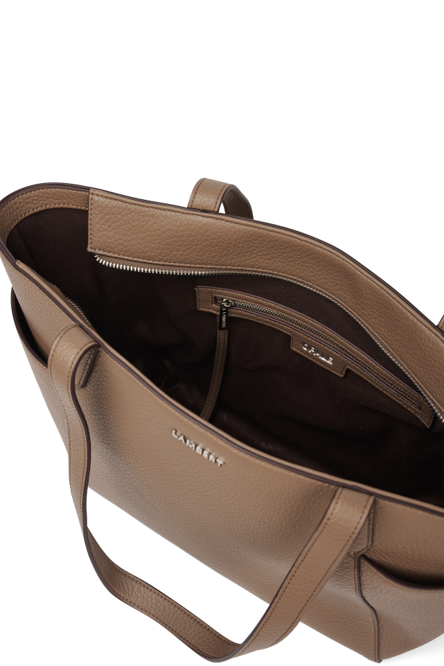 Sac moyen fourre-tout en cuir vegan Opale - LAMBERT