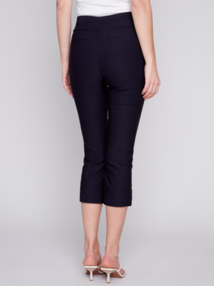 Capri extensible avec ourlet plié - CHARLIE B