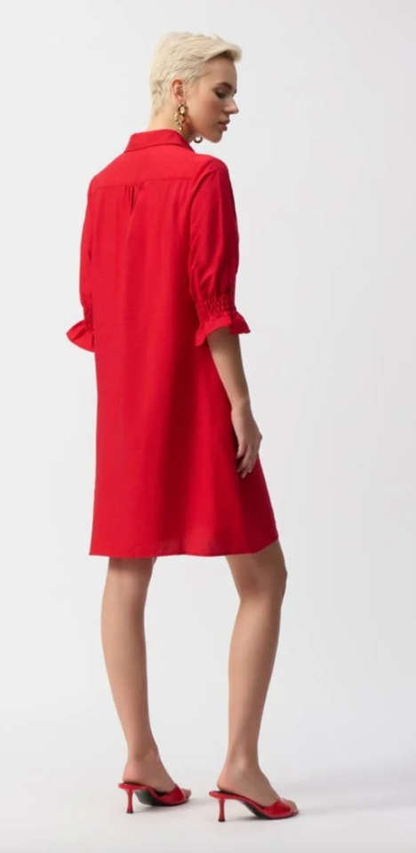 Robe chemise en tissu à boutons - JOSEPH RIBKOFF