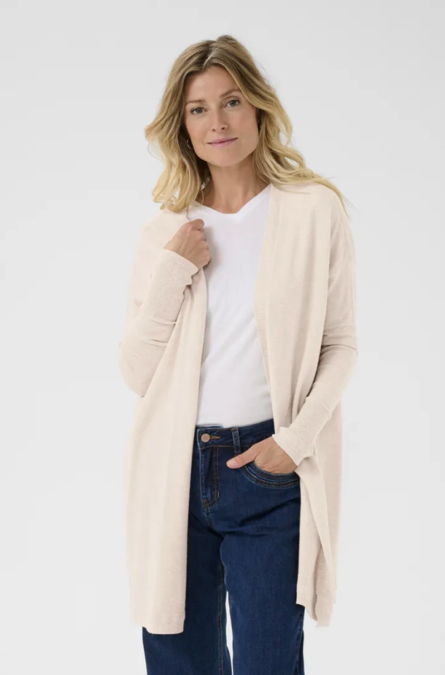 Cardigan long Dela - CREAM - 10613960 - CREAM