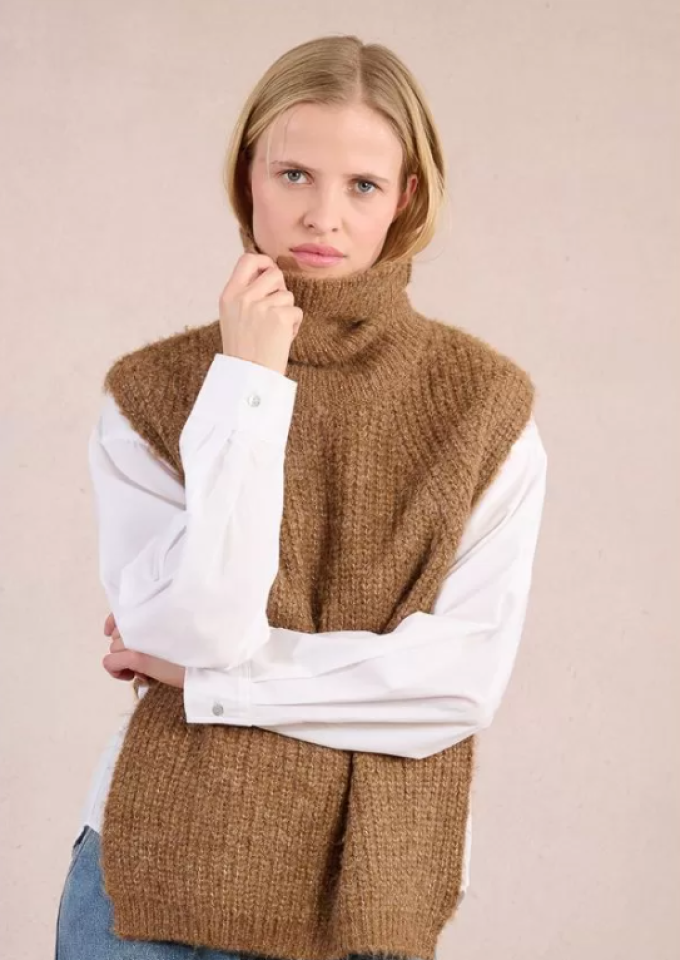 Tricot col roulé sans manches – MOLLY BRACKEN - LA1621DN - Molly Bracken
