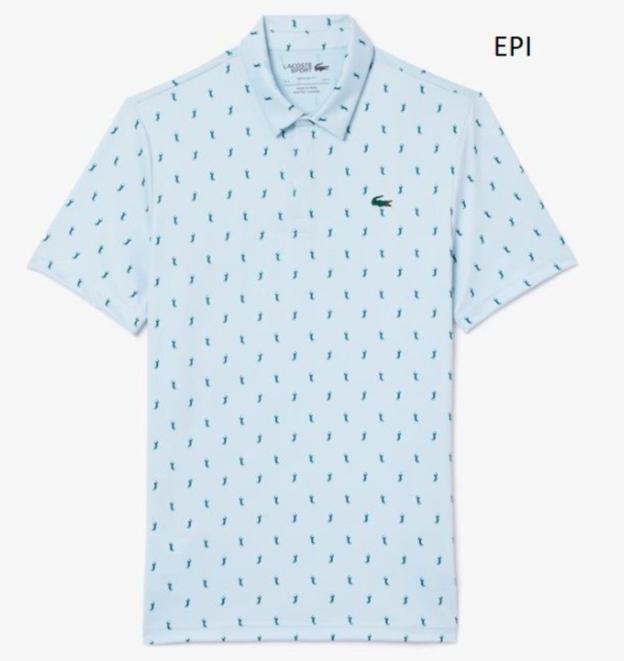 Polo imprimé en polyester recyclé - LACOSTE - dh5175 - LACOSTE