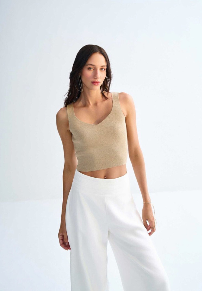 Camisole courte col v - LEZALEZ