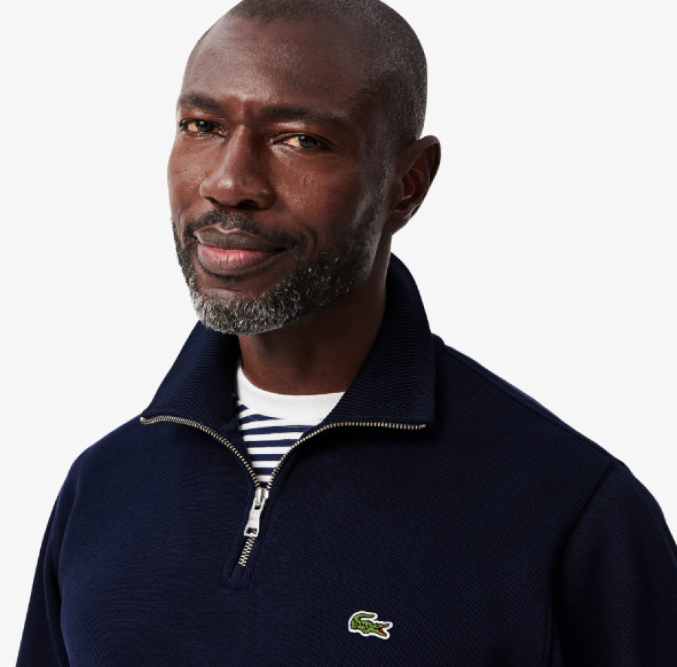 Sweatshirt demi-fermeture zippée – LACOSTE