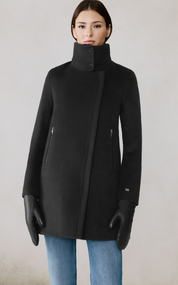  Manteau ABBI en laine avec plastron - SOIA & KIO - ABBI - SOIA & KYO