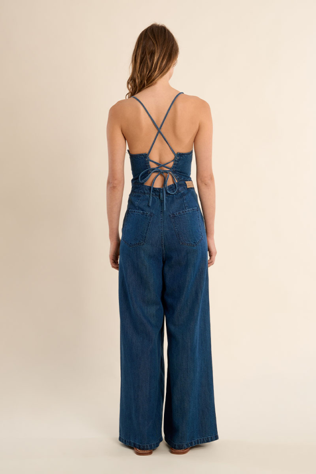 Jumpsuit denim - MOLLY BRACKEN 