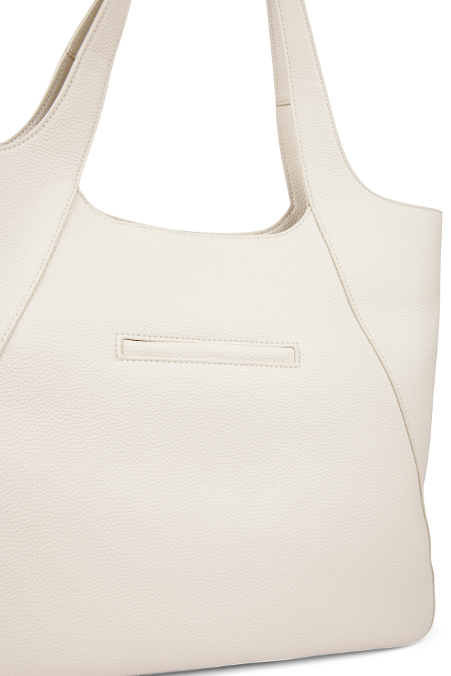 Sac fourre-tout Stacey cuir végan noir – LAMBERT