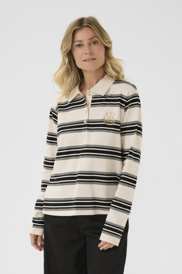 Sweatshirt style polo Carmell – CREAM - 10614302 - CREAM