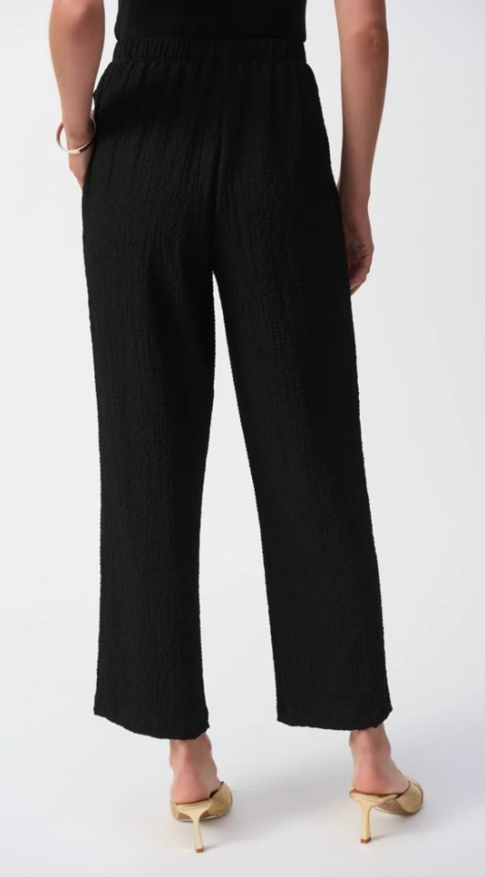 Pantalons amples à jambe-large en seersucker - JOSEPH RIBKOFF