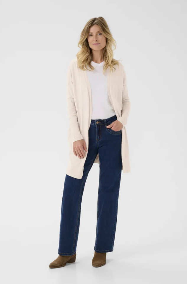 Cardigan long Dela - CREAM