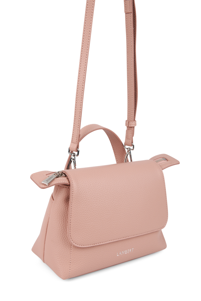 Sac à main 2-en-1 Ginny cuir végan noir – LAMBERT