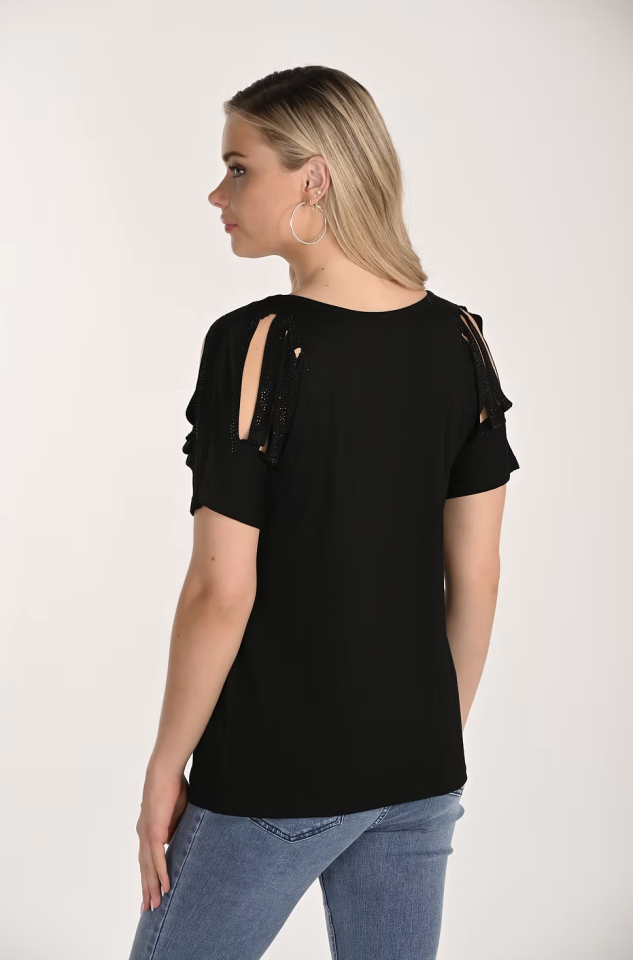 Haut fluide aux épaules découpées - FRANK LYMAN