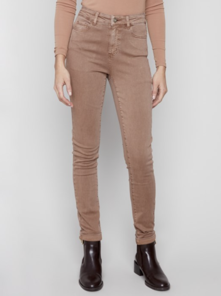 Pantalon en sergé à coupe ajustée - CHARLIE B 