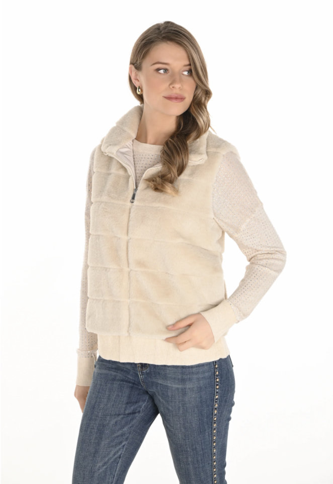 Veste sans manches en fausse fourrure – FRANK LYMAN