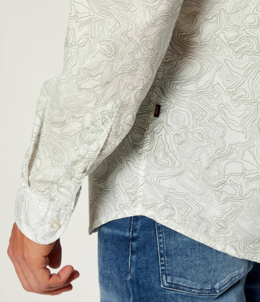 Chemise Rickert à motif - HUGO BOSS